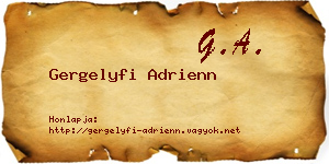 Gergelyfi Adrienn névjegykártya